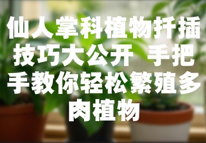 仙人掌科植物扦插技巧大公开 手把手教你轻松繁殖多肉植物