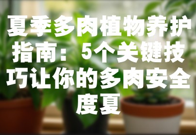 夏季多肉植物养护指南：5个关键技巧让你的多肉安全度夏