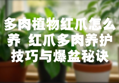 多肉植物红爪怎么养 红爪多肉养护技巧与爆盆秘诀