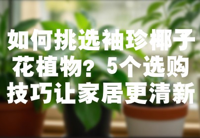 如何挑选袖珍椰子花植物？5个选购技巧让家居更清新